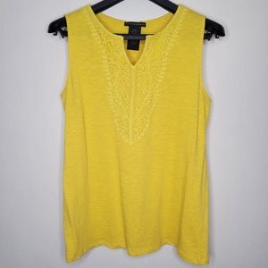 Grace Elements Crochet Sleeveless Top, Size M